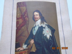 Van Dyck (1599-1641) I.KÁROLY angol király, Nyomat,Franklin Nyomda képanyag archivumából