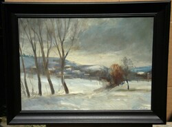 (K) Miskei László (1937 -  2015) : Téli táj