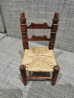 Nagyméretű, retro, fa játék szék