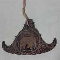 Indiai elefánt motívumos amulett- függő.