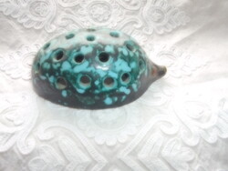 Tófej jelzett-szép kézműves darab-asztali ceruzatartó