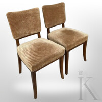 Art deco stílusú kárpitos székek párban