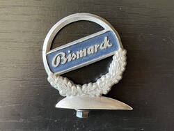 Vintage Német Bismarck Kerékpár sárvédő embléma dísz logó