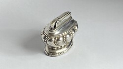 RONSON CROWN art deco, mid century ezüstözött benzines asztali öngyújtó