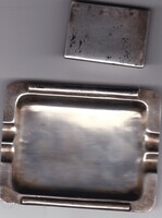 Ezüst hamutartó és ezüst gyufatartó