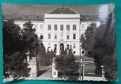 Sopron, Erdészeti Főiskola, iskola, építészet,1969, futott képeslap