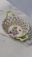 Herendi porcelán VBO mintás áttört kínáló tál