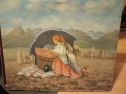 Cakó festmény 78x65cm