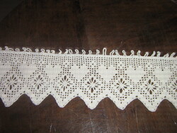 Gyönyörű vintage stílusú horgolt vitrázs csipke függöny vagy polc csík