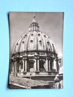Képeslap (6) - Olaszország - Róma - A Szent Péter-bazilika kupolája 1960-as évek