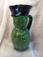 Zöld 19,5  cm magas Miska kancsó