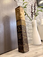 Retro / Mid-Century Modern etno kerámia padlószobor / padlóváza –62 cm.