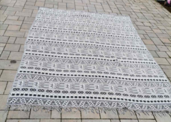 Modern design kézi szövésű szőnyeg vagy ágytakaró szép állapotban. Alkudható.