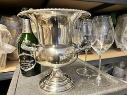 CHAMPAGNE CLUB - Sheridan Silver Co. Vintage Ezüstözött Pezsgő- és Borhűtő – USA, 1960-as évek