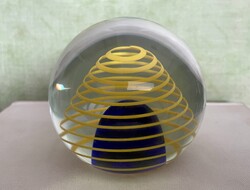 Üveggömb papírnehezék