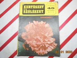 Retro régi újság - Kertészet és Szőlészet - 1974. november 7. - Születésnapra ajándék.