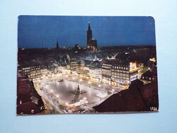 Képeslap (6) - Franciaország - Strasbourg - A Katedrális és a Kleber tér 1970-es évek