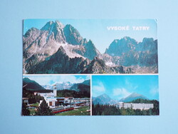 Képeslap (6) - Csehszlovákia (Szlovákia) - Magastátra mozaik 1980-as évek