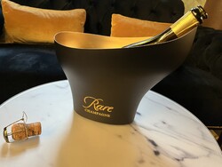 CHAMPAGEN CLUB - RARE Champagne fekete & arany pezsgőhűtő