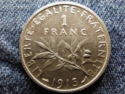 Franciaország Harmadik Köztársaság .835 ezüst 1 Frank 1915