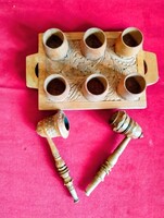 Faragott pohártarto , pipák