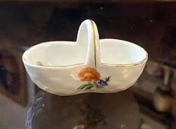 FÜSZERTARTÓ, SÓTARTÓ HERENDI JELZETT PORCELÁN ÉTKÉSZLET VAGY JÁTÉK