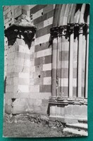 Bélapátfalva Ciszterci kolostor, az  Apátsági templom bejárat részlete, 1983, postatiszta képeslap