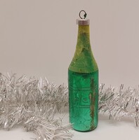 Karácsonyfadísz, italos palack Törley pezsgő