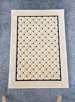 Tisca Interwoven kézzel tűzött francia gyapjúszőnyeg, 1990s évek, 140x200 cm.