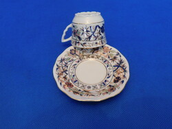 Zsolnay  Bambusz mintás kávés csésze + alj