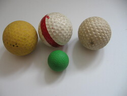 Régi golflabdák egyben