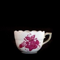 Herendi Apponyi (AV) Chinese Bouquet Pur Pur kávéscsésze – 711-es modell