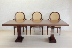 Art Deco 8 személyes étkezőasztal - tárgyalóasztal  [ RC - 40 ] Raktárról elérhető termék!