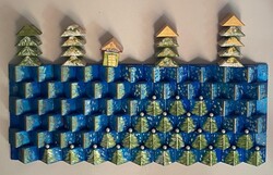 "Téli táj" Sound diffuser (akusztikus fali panel)