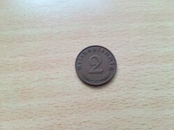 Németország (III. Birodalom) 2 Pfennig 1938 J