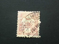 Magyarország 1900 Turul 6 f Zagreb, lilásvörös, borítékmaradvány I