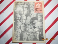 Régi retro - rtv - Rádió-és Televízióújság - 1988. január 18-24. - Születésnapra ajándék.