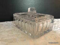 VAJTARTÓ - KRISTÁLY - 12 x 9 x 6 cm - ÓLOMKRISTÁLY - VASTAG - NEHÉZ - HIBÁTLAN