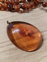 Plexi medál - " borostyán