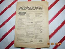 Régi retro újság - Esti Hírlap Állásbörze melléklet  1990-es évek