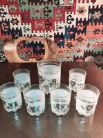 Cerve di Parma olasz whiskey-s pohárkészlet jégtartóval