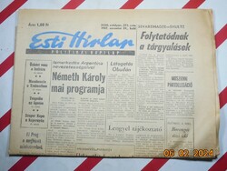 Régi retro újság - Esti Hírlap - politikai napilap  - 1987. november 24. - Születésnapra ajándék.