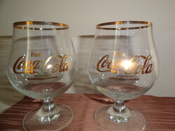 Coca Cola ritkább talpas poharak