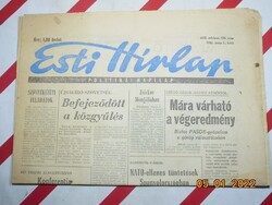 Régi retro újság - Esti Hírlap - politikai napilap  - 1985. január 3. - Születésnapra ajándék.