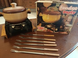 Retro Sonnau Fondue készlet – Eredeti dobozában!