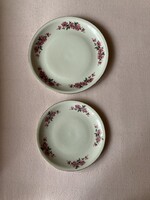 Alföldi porcelán tányér készlet egyedi  virággal díszített arannyal futtatott széllel