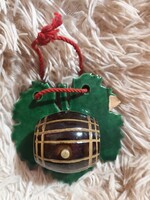 Nagy József iparművész eredeti kerámia leveles-hordó műve 1968-ból