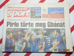 Retro régi újság - Nemzeti Sport - 2006. június 13. - Születésnapra ajándék.