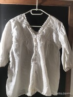 BLÚZ - CSIPKE - PAMUTVÁSZON - HIBÁTLAN