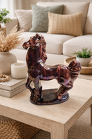 Elegáns mázas kerámia ló figura – 22,5 cm